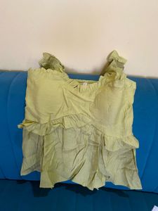 Padded Chic Ruffle Crop Top