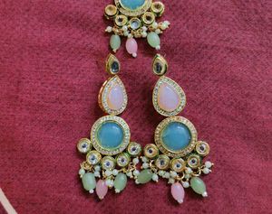Designer Maang Tikka &amp; Earrings Set