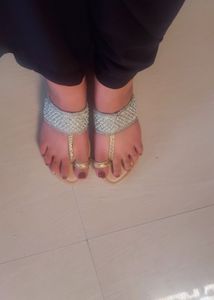 Embellished Flat Sandals