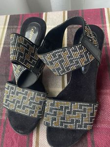 Sparkling Wedge Sandals