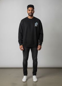 Black Graphic Sweatshirt XXL