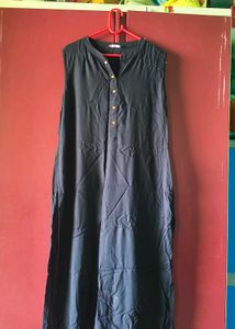Classic Black Button-Up Kurta. unused kurti