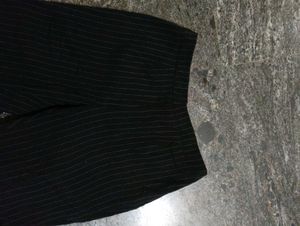 Y2k Classic Pinstripe Black Trousers