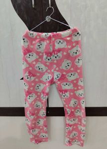 Girl's Pink Dog Print Lounge Pants