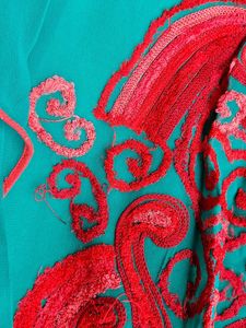 Teal Embroidered Kurta