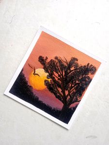 Sunset Painting Tree