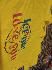 Yellow Graphic Print T-shirt