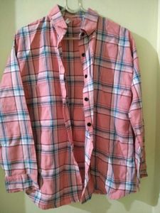 Pink Plaid Shirt