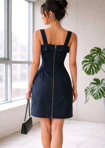 Elegant Navy Blue Dress