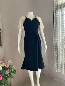 Elegant Black &amp; Cream Dress
