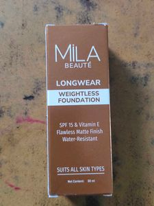 Mila Beaute Longwear Weightless Foundation