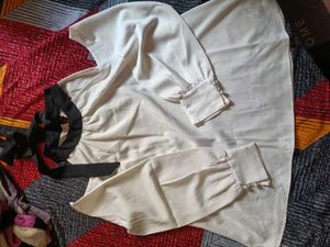 Stylish Cold Shoulder White Top