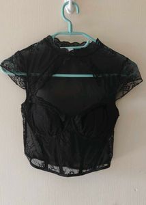 Elegant Lace Corset Top
