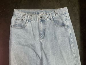 wide leg denim jeans