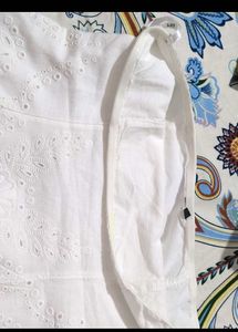 White Broderie Anglaise Strapless Top