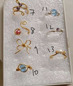 Gemstone Adjustable rings