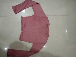 Cute pink crop top