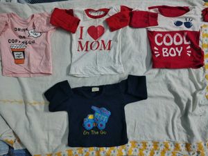 Cute Baby Tops - Set of 4
