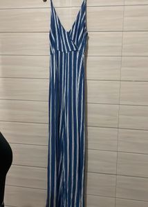 forever 21 Striped Jumpsuit