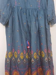 Bohemian Blue Tassel Kurta