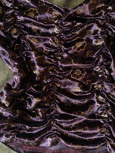 Velvet Floral Puff Sleeve Top