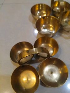 Set of two  Brass Bowls