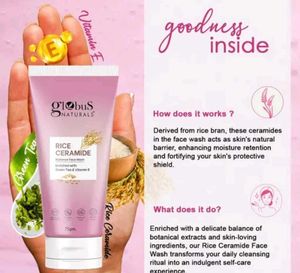Globus Naturals Rice Ceramide Face Wash