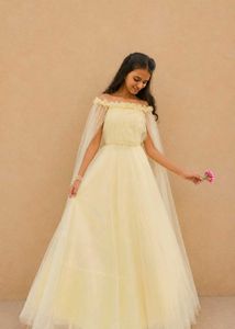 Dreamy butter yellow gown