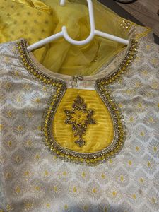 Yellow Kurti Three Piece Set