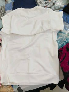 White Floral Sweatshirt