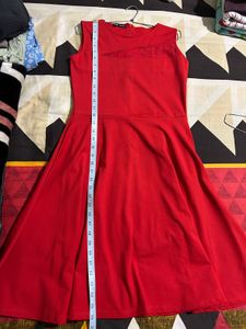 Red Sleeveless Party Dress