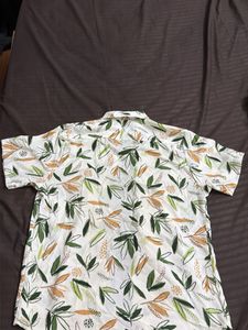 Men's Tropical Leaf Print Shirt