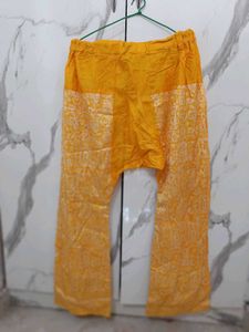 Silk Assymetrical Kurta Set