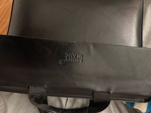 Montblanc Black Leather laptop bag