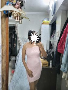 light pink fabulous midi dress