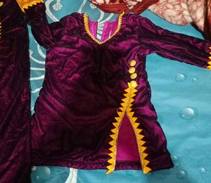 Velvet Salwar Kameez Set