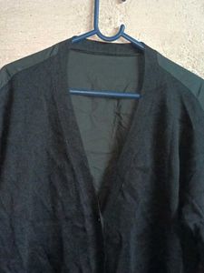 Trendy Chic Long Black Cardigan