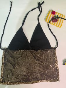 Chatpata Sequin Halter Top