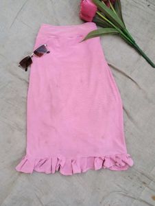 Ruffle Bodycon Skirt For Women