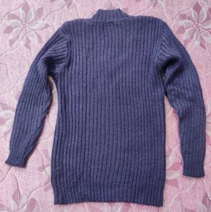 Stylish Purple Knit Sweater