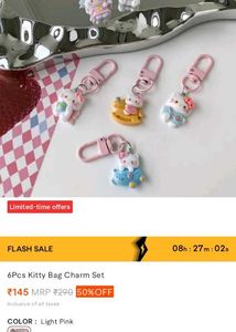 Cute Hello Kitty Bag Charm