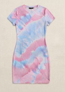 Tie Dye Bodycon Mini Dress