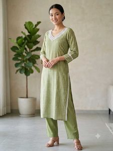 Green Kurta Set without tag not used ( new)