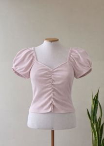 Lavender Puff Sleeve Top