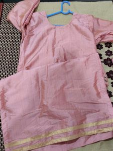 Pink Embroidered Kurta Set