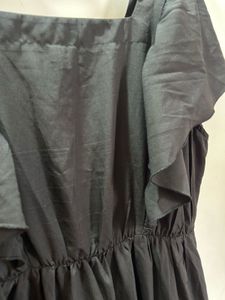 Deebaco Chic Black Tiered Maxi Dress