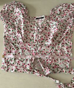 Zara Cotton Ladies Crop Top