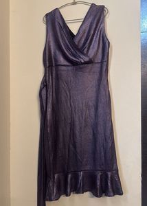 Sparkly Purple Wrap Dress