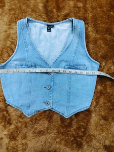 Windsor Light Wash Denim Vest