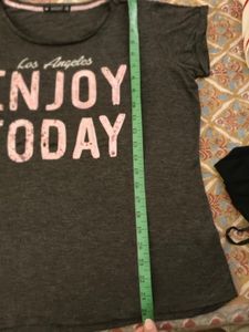 grey tee with sequins